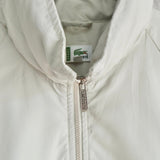 ラコステ バックロゴ ブルゾン ナイロンジャケット ロゴパッチ オフホワイト - NEWSED