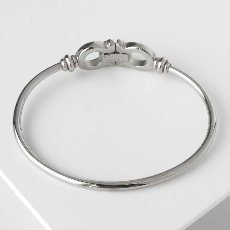 サルバトーレ フェラガモ ガンチーニ バングル シルバー 箱付き - NEWSED