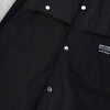 アディダス ロゴ ナイロン切り替え シャツジャケット ブラック メンズ タグ付き未使用品