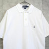 Polo Ralph Lauren logo short-sleeved polo shirt in white