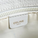 セリーヌ トリオンフ レザー ショルダーバッグ ホワイト - NEWSED