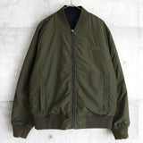 ラコステ リバーシブル ブルゾン ロゴパッチ ブラック/カーキ - NEWSED