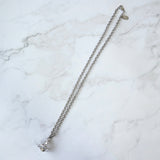 ヴィヴィアン ウエストウッド ミニオーブ ラインストーン ネックレス シルバー - NEWSED