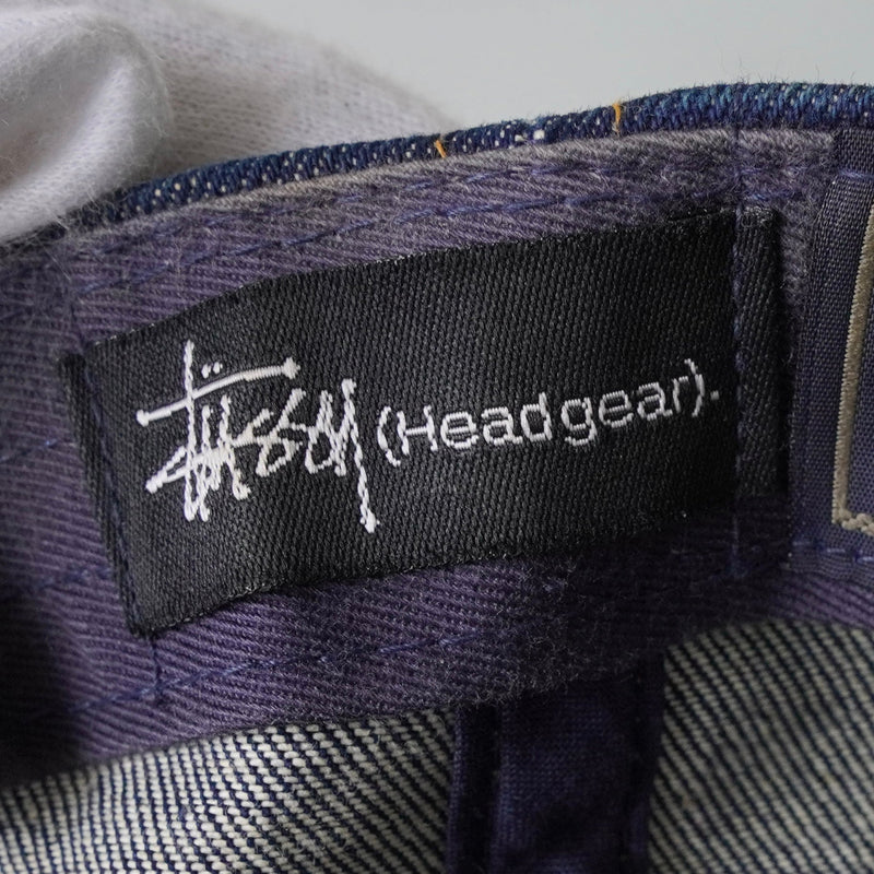 ステューシー ロゴ レザーパッチ デニム キャップ - NEWSED