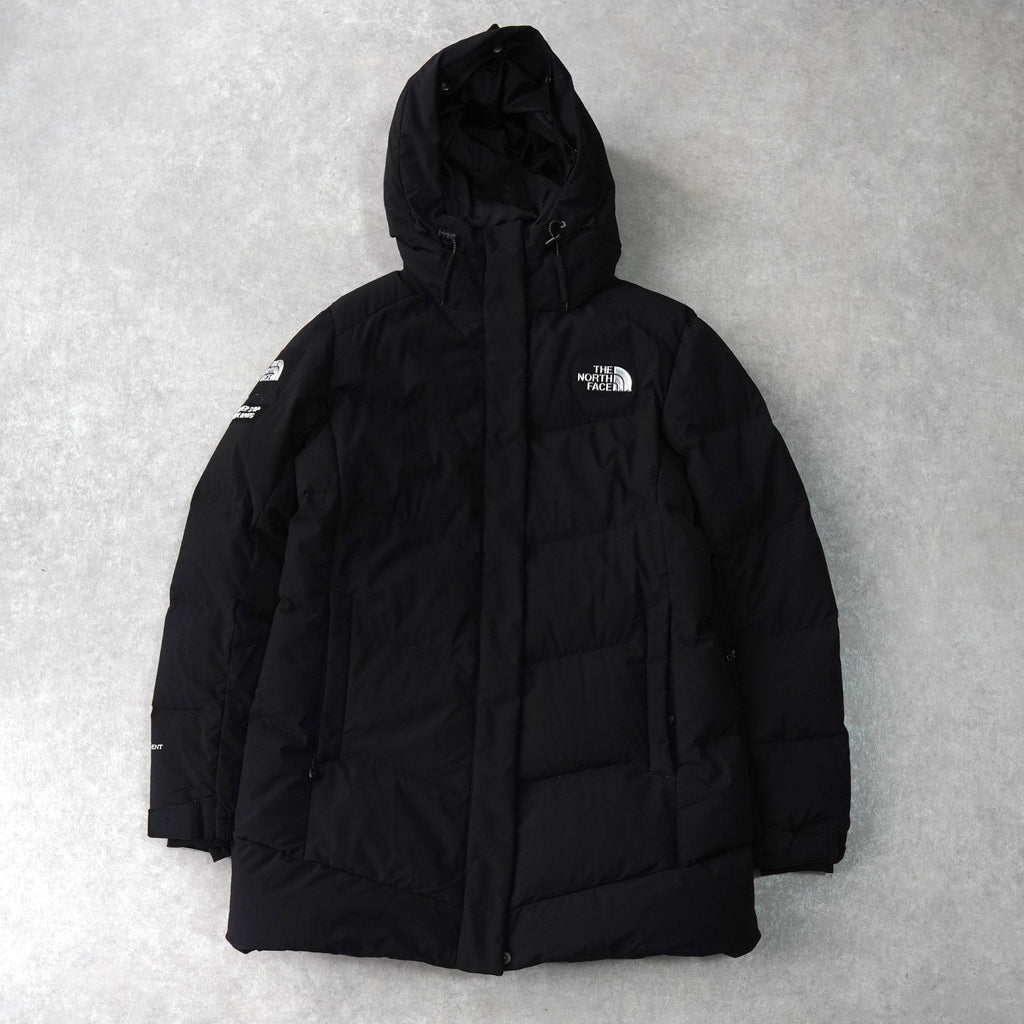 ザ ノースフェイス ドライベント ロゴ ロング丈 ダウンジャケット ダウンコート ブラック