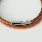 エルメス トグル レザー ブレスレット チョーカー シルバー / ブラウン - NEWSED