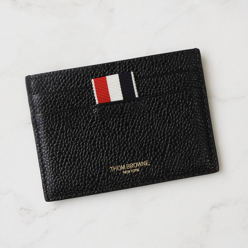 トムブラウン レザー パスケース カードケース ブラック - NEWSED