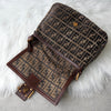 Fendi Mamma Bucket Zucca Pile 单肩包 棕色