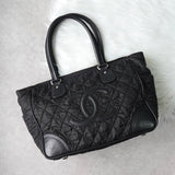 シャネル ココマーク パリニューヨークライン マトラッセ ナイロン / レザー トートバッグ ブラック - NEWSED