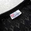 Red Valentino 黑色短袖针织连衣裙