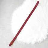 クリスチャンディオール ヴィンテージ ロゴ レザー ベルト ボルドー レディース - NEWSED