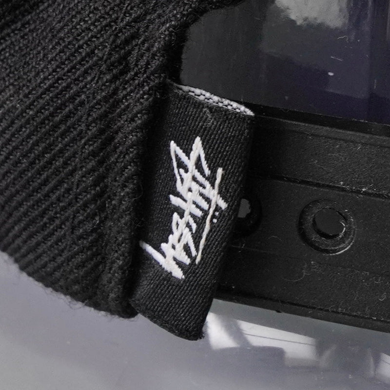 ステューシー ロゴ キャップ ブラック - NEWSED