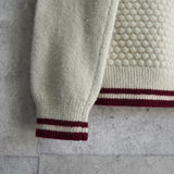 フレッドペリー ロゴ ケーブル編み ニット アイボリー - NEWSED