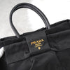 Prada Pocono Tessuto 尼龙皮革蝴蝶结手提包 黑色