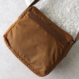 プラダ ポコノ テスート ナイロン ショルダーバッグ ブラウン - NEWSED