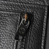 メゾン マルジェラ 四つタグ レザー ラウンドジップ コンパクトウォレット ブラック - NEWSED