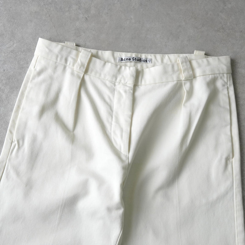 アクネ ストゥディオズ コットンパンツ アイボリー - NEWSED