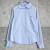 Vivienne Westwood Orb Blouse with Modified Collar, Long Sleeve, Blue, Women's