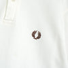 Fred Perry 徽标刺绣白色短袖 Polo 衫