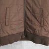 Fred Perry logo embroidery knit switching quilted jacket padded blouson brown