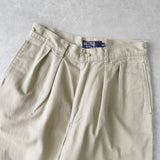 ポロ ラルフローレン デニム チノパン コットンパンツ ベージュ - NEWSED