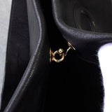 サルバトーレ・フェラガモ ダブル ガンチーニ ナッパレザー ワンショルダーバッグ ブラック - NEWSED