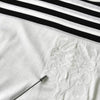 Loewe 女士白色 Anagram 条纹短袖上衣