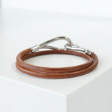 エルメス ジャンボブレス レザー シルバー / ブラウン - NEWSED