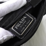 プラダ ポコノ テスート ナイロン ミニ ショルダーバッグ ポシェット トライアングルロゴ ブラック - NEWSED