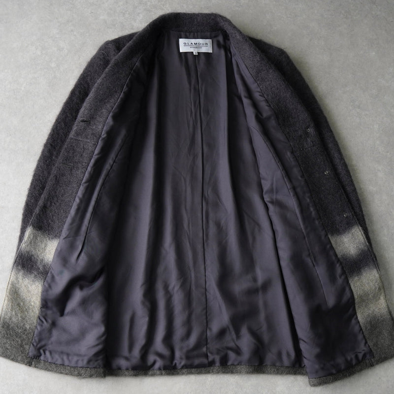 ジバンシィ ショールカラー グラデーション モヘア ジャケット コート グレー - NEWSED