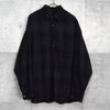 エヌハリウッド オンブレシャツ レーヨンシャツ 長袖シャツ ブラック