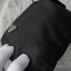 プラダ テスート ポコノ ナイロン 巾着バッグ ポーチ 三角プレート ブラック