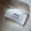 Ami Paris Heart Logo Sweatshirt in Greige