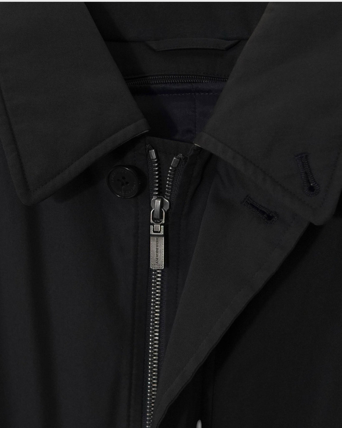 バーバリー ノバチェック ステンカラーコート ダウンライナー付き チャコールグレー メンズ - NEWSED