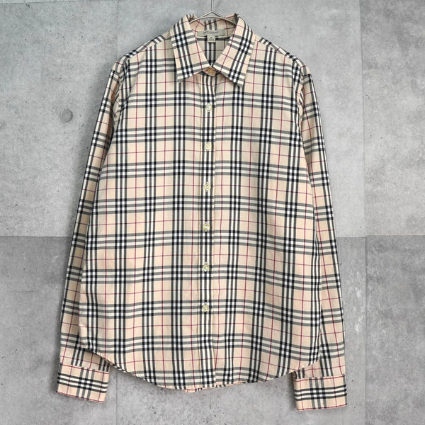 バーバリー ノバチェック柄 長袖シャツ レディース ベージュ - NEWSED
