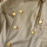 イヴ サンローラン ヴィンテージ 金ボタン レンチコート ウールライナー付き ベージュ - NEWSED