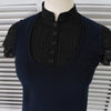 Sonia Rykiel 女士 Docking 衬衫，针织，短袖，黑色