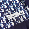 Christian Dior Trotter 海军蓝真丝围巾