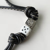 Loewe Anagram Dice Leather Personalized Charm in Black