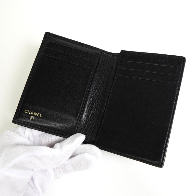シャネル ココマーク キャビアスキン カードケース ブラック - NEWSED