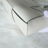 ボッテガ ヴェネタ アルコ トート マキシイントレチャート トートバッグ ホワイト 保存袋付き - NEWSED