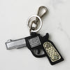 Prada Pistol Leather Charm Keychain with Box