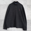 Polo Ralph Lauren 徽标半拉链运动衫 黑色