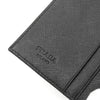 プラダ トライアングルロゴ テスート / サフィアーノ 二つ折り財布 ブラック