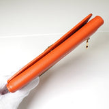ロエベ アナグラム レザー 二つ折り 長財布 オレンジ - NEWSED