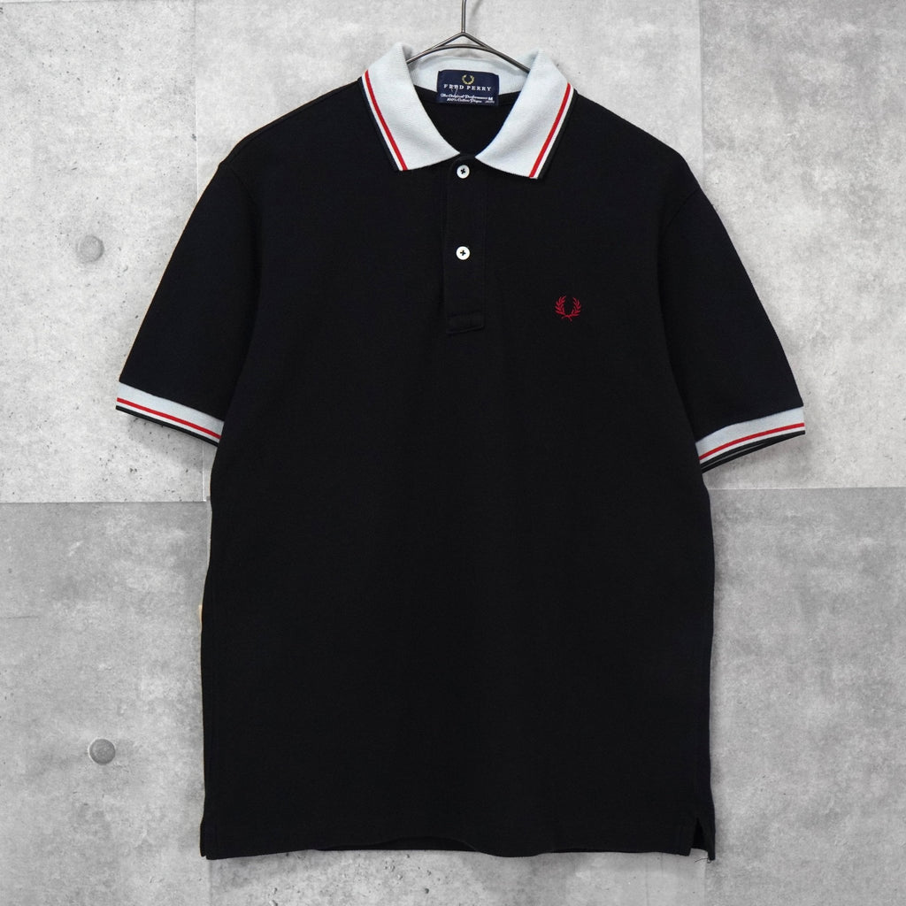 Fred Perry Logo Embroidered Short Sleeve Polo Shirt Black