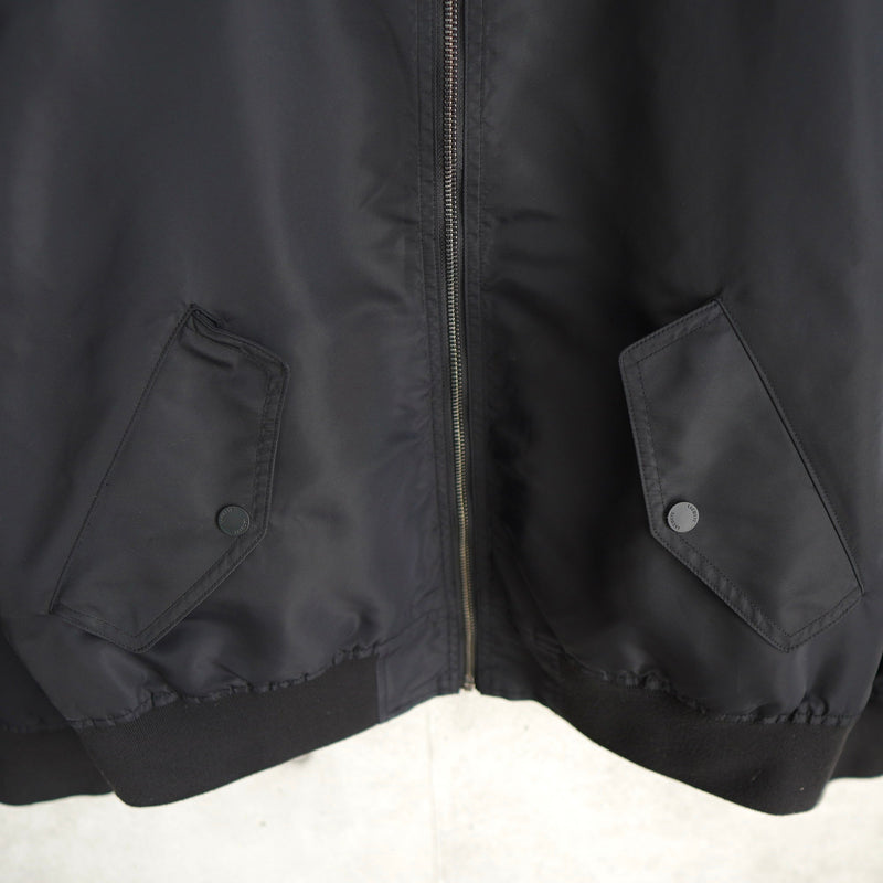 ラコステ リバーシブル ブルゾン ロゴパッチ ブラック/カーキ - NEWSED