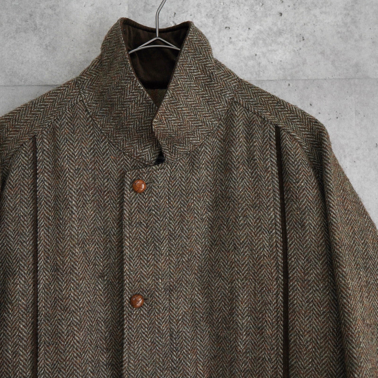 【ヴィンテージ 】バーバリーズ ショールカラー ウール ブルゾン くるみボタン ヴィンテージ 】バーバリーズ ショールカラー ウール ブルゾン くるみ