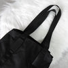 Prada Pocono Tessuto/Leather Tote Bag Black