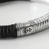 Vivienne Westwood 银色 Orb 皮革手镯